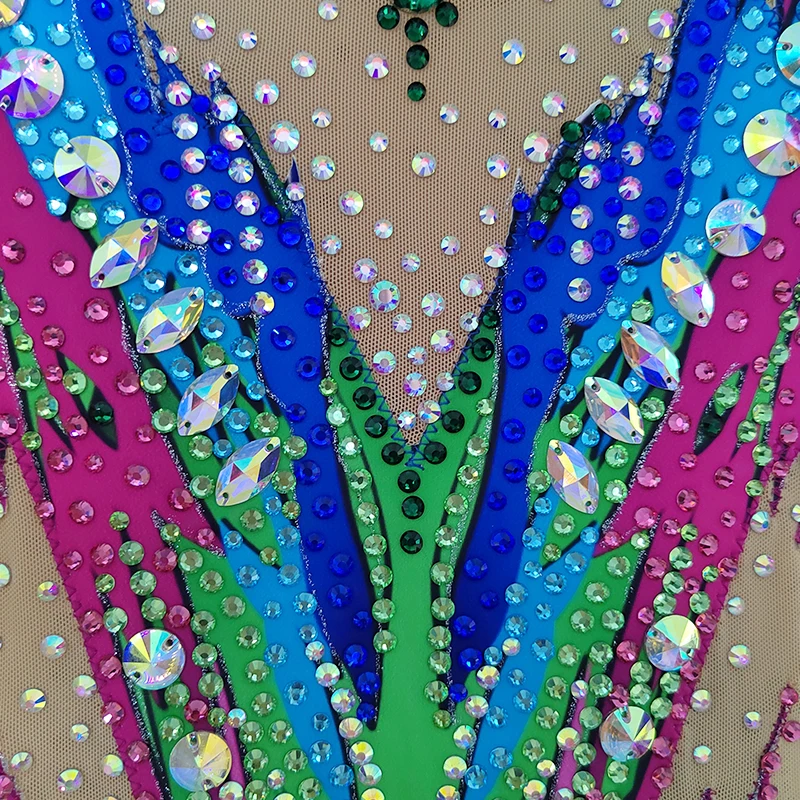 LIUHUO Women\'s Girls\' Adult Kid Performance Ballet Rhythmic Gymnastics Competition Leotard Dance child BD773