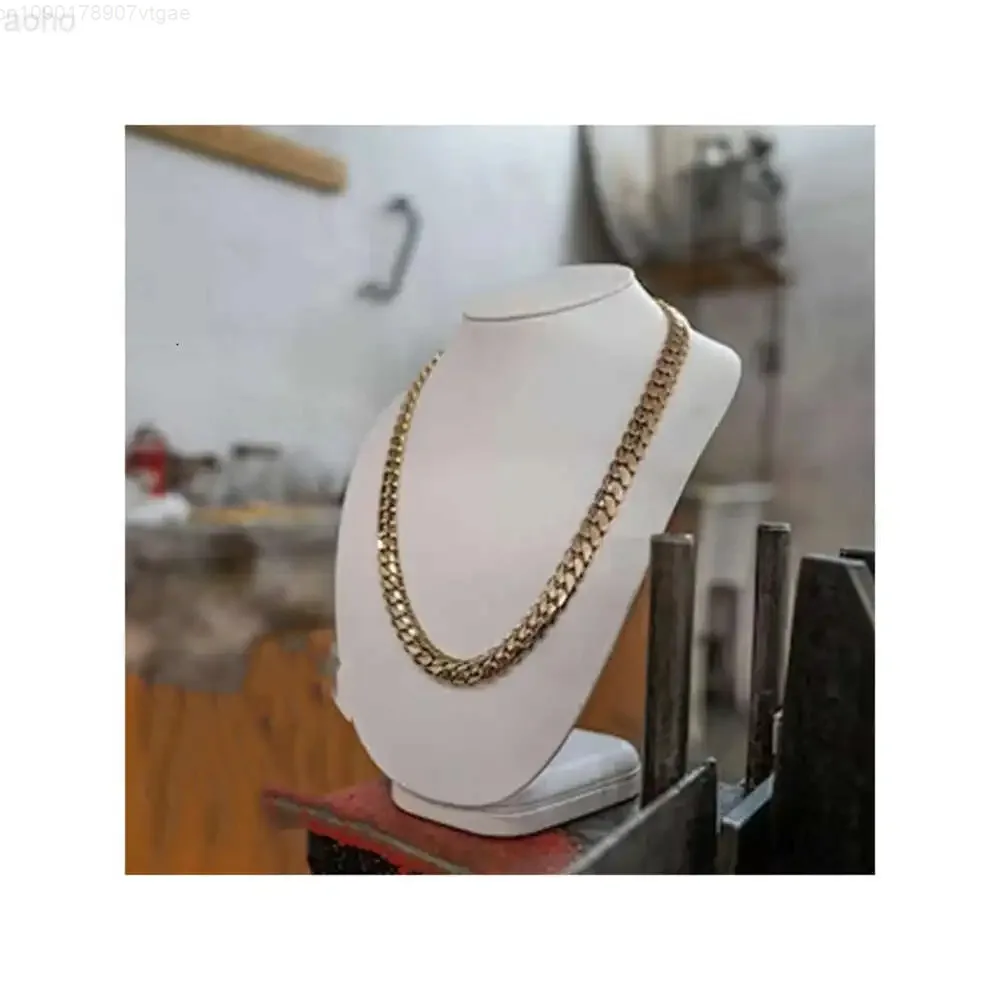 

Handmade Miami Cuban Link Chain 210grams Heavy Solid 925 Sterling Silver Gold Plated Curb Chain for Men and Women Hiphop Chain
