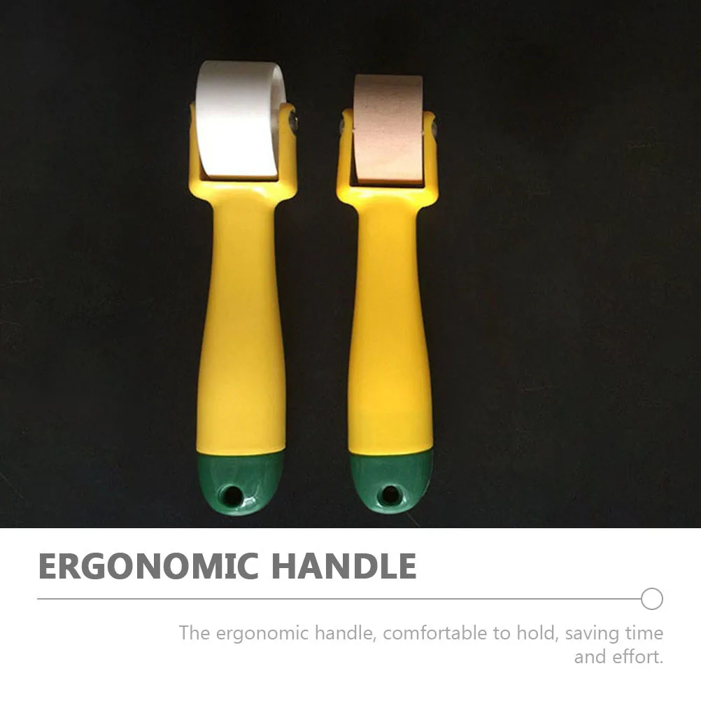 2 قطعة التماس الأسطوانة الخشبية لخياطة اللحف الضغط الجدار الديكور أداة اليد المحمولة عجلة الضغط أدوات خياطة #5