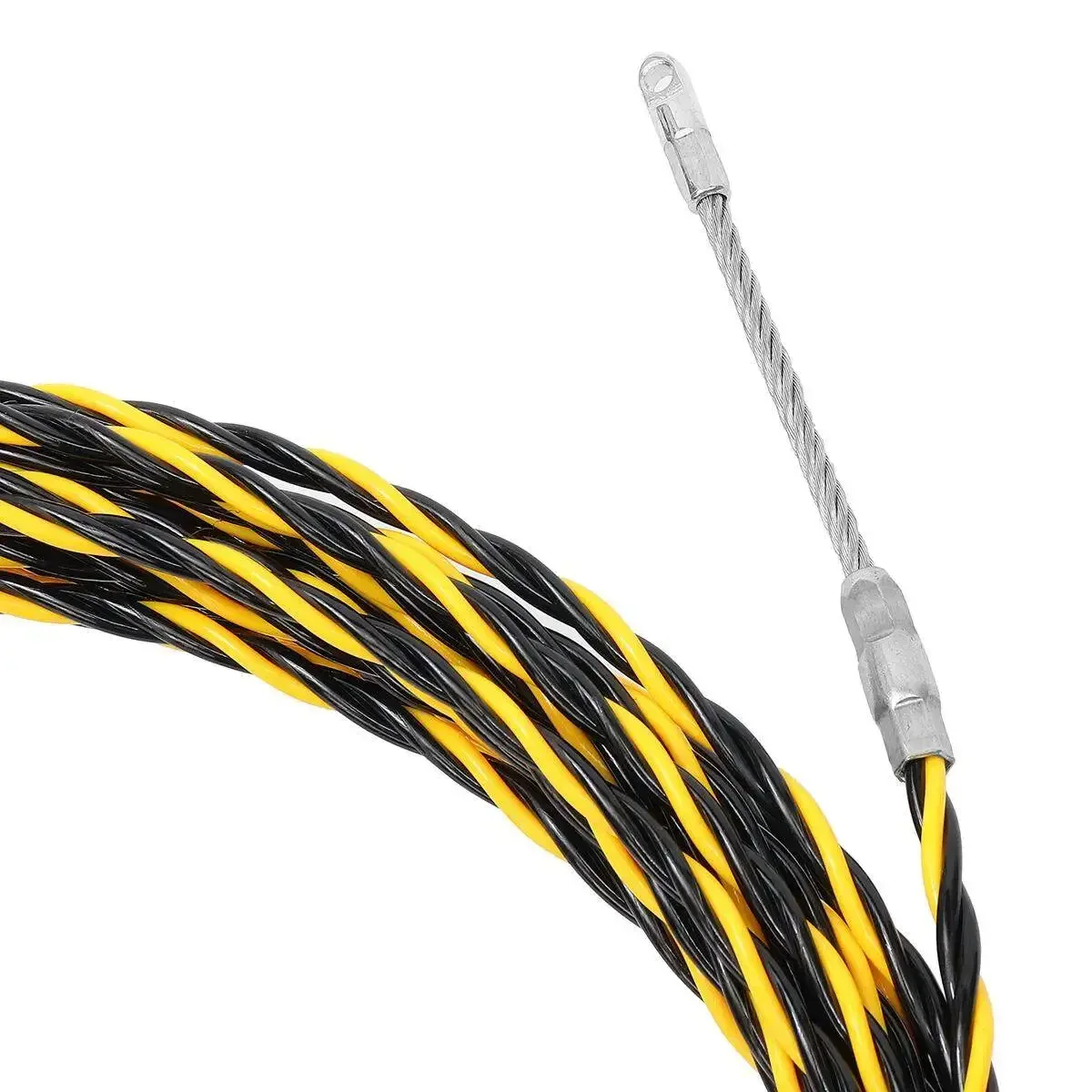 15M 5mm Cable Wire Guide Puller Conduit Snake Fish Tape Cable Rodder Tested 700KG
