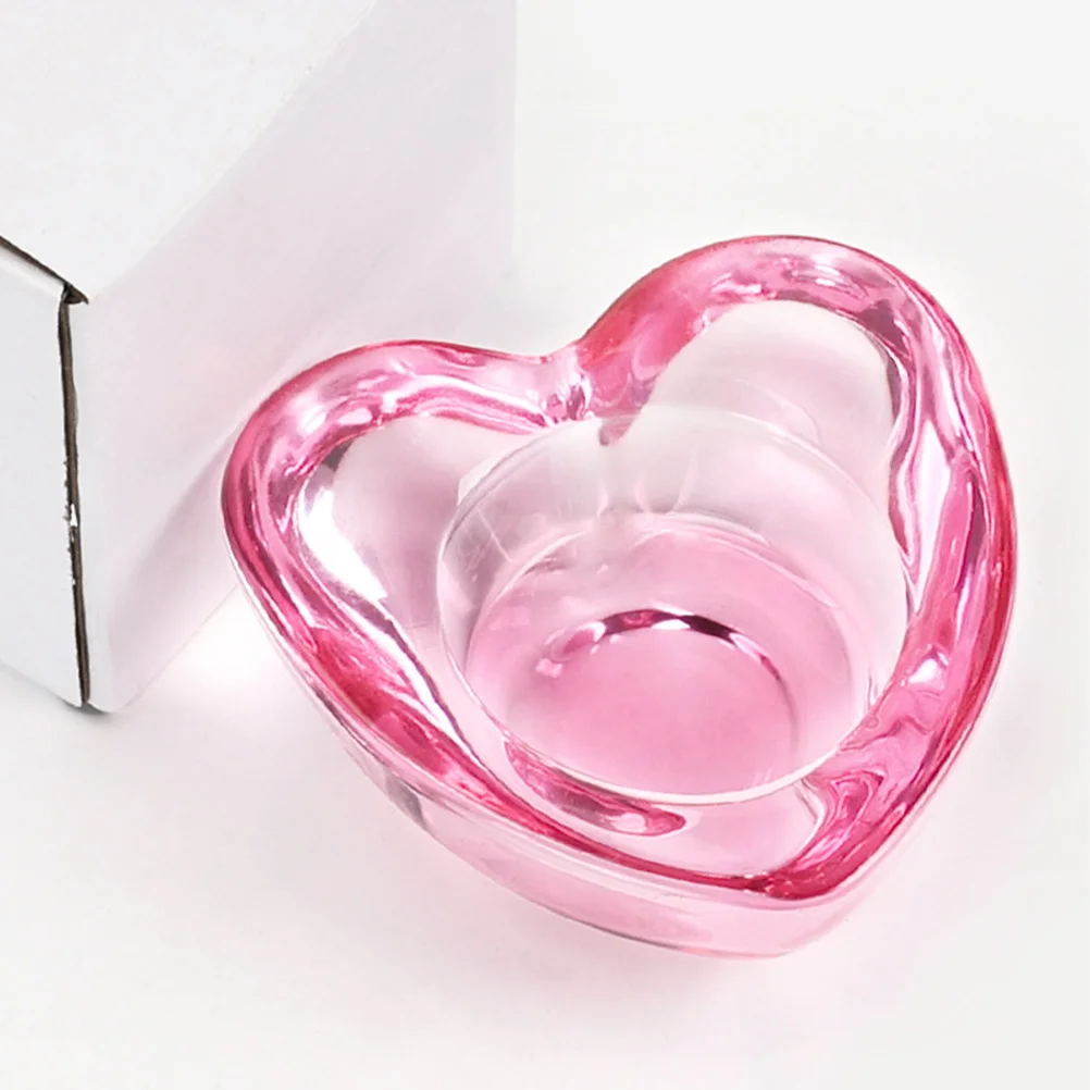 

Delicate Glass Nail Dish Cup Small Compact Size Exquisitely Designed Portable Lightweight Acrylic Nail Supplies Manicure Tool