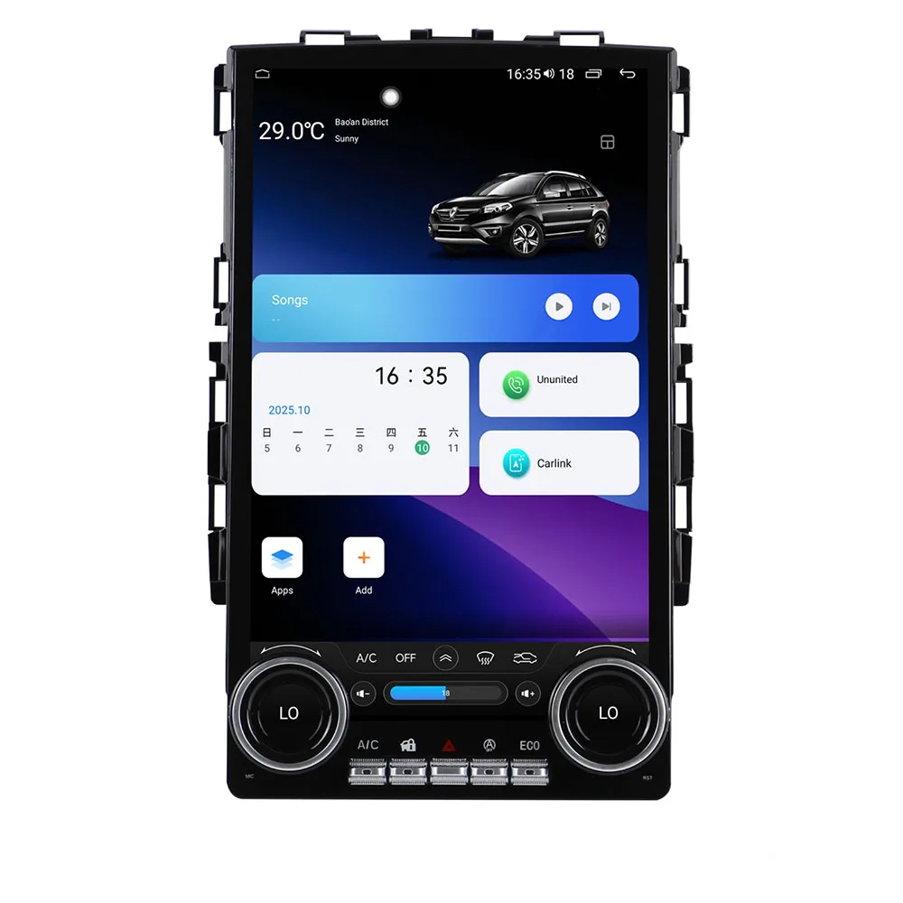 14.5‘’ Android 14 For Renault Megane Koleos 4 2016-2021 Car Radio Touch Screen GPS Auto Multimedia Stereo Receiver Head Unit