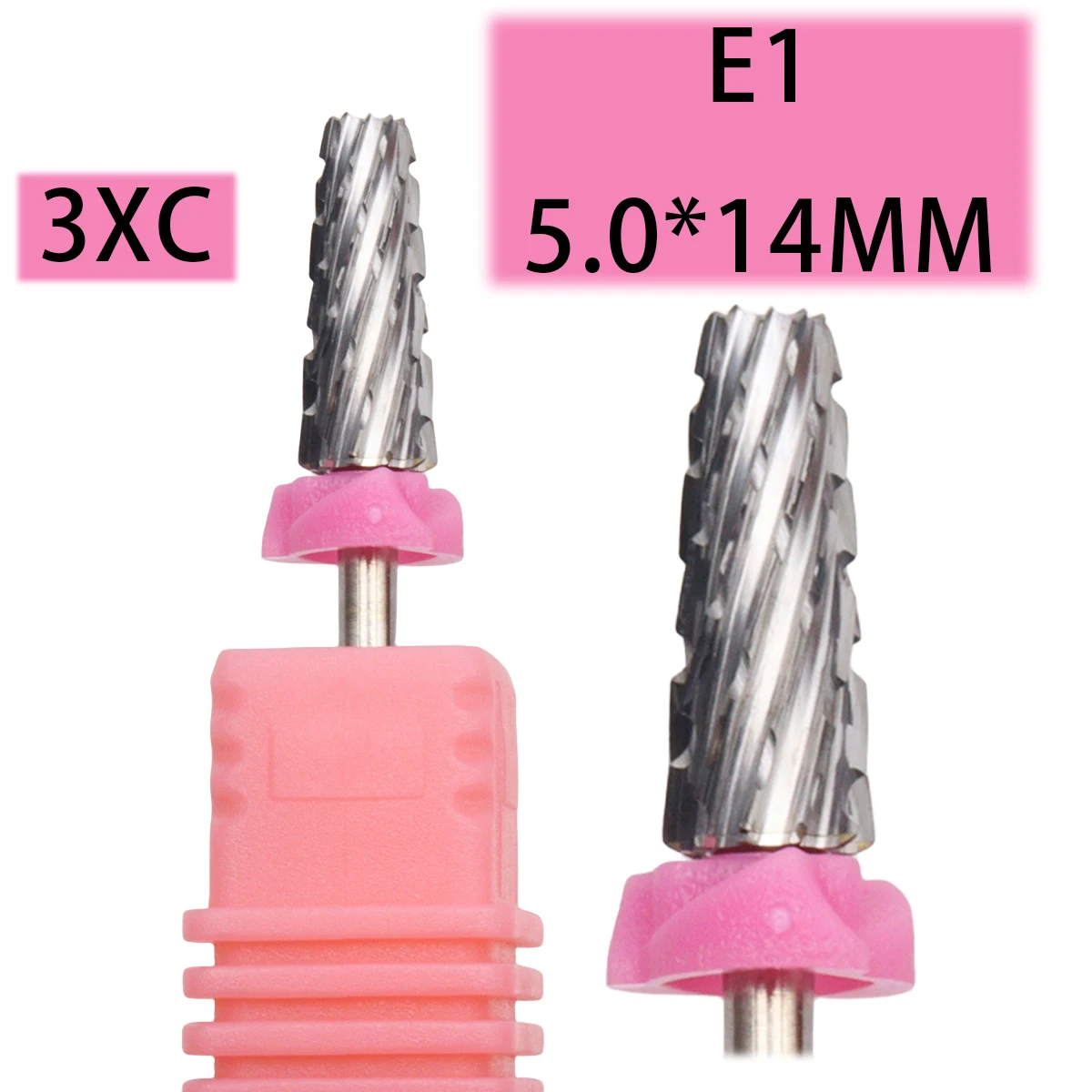 3XC 5 In 1 Left&Right Hand use Tungsten Carbide Nail Drill Bit Milling Cutter Eletric Manicure Machine Equipment Cuticle Clean