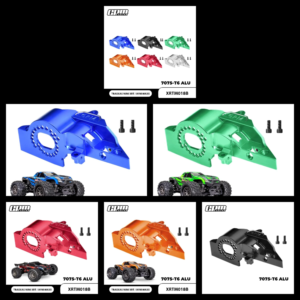 

GPM 7075 Alloy Integrated Motor Base (Original) TRAXXAS Mini XRT / Mini Maxx