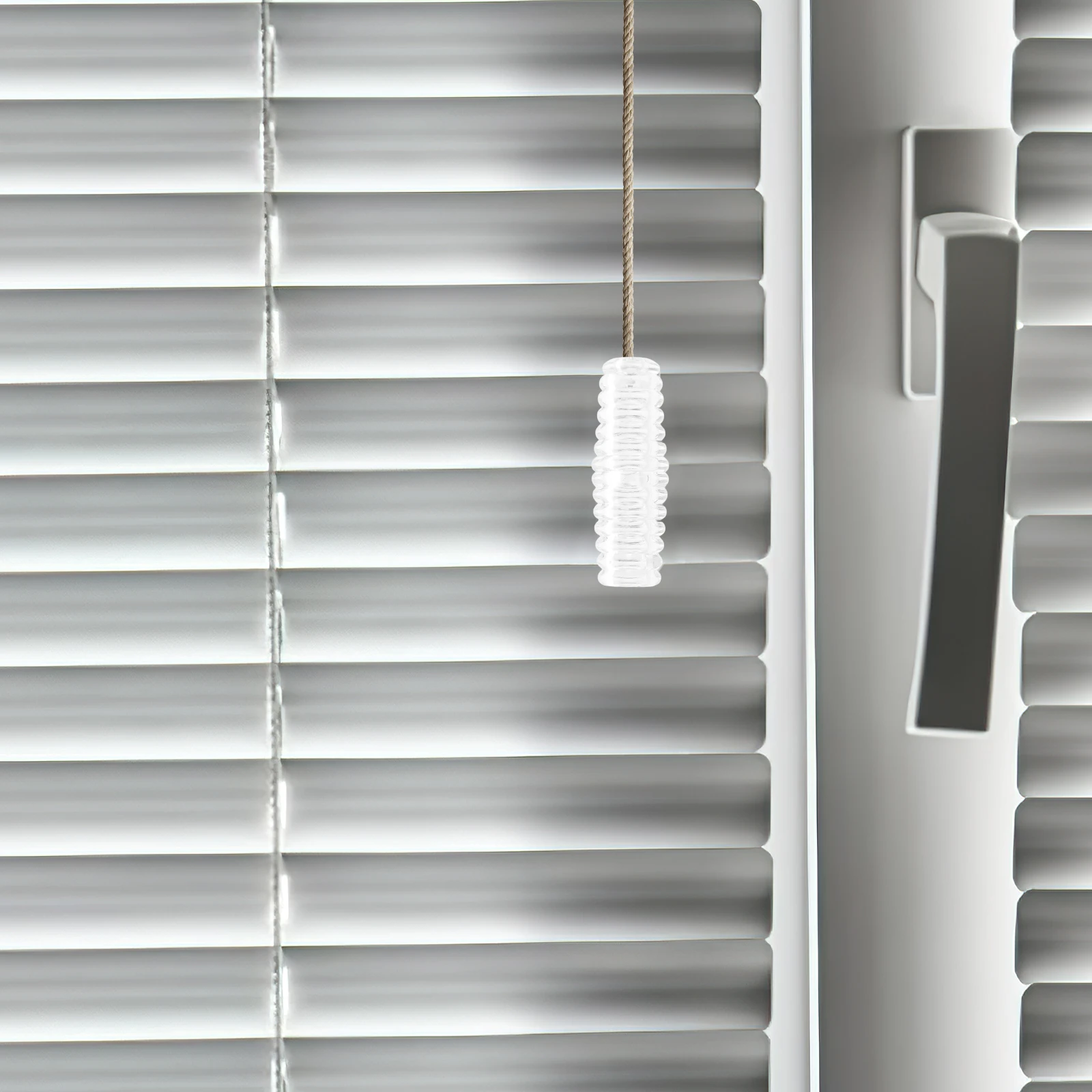 

6Pcs Clear Curtain Rod End Covers Transparent Handles Stick on Curtain Rod Ends No Drilling for Home Hotel