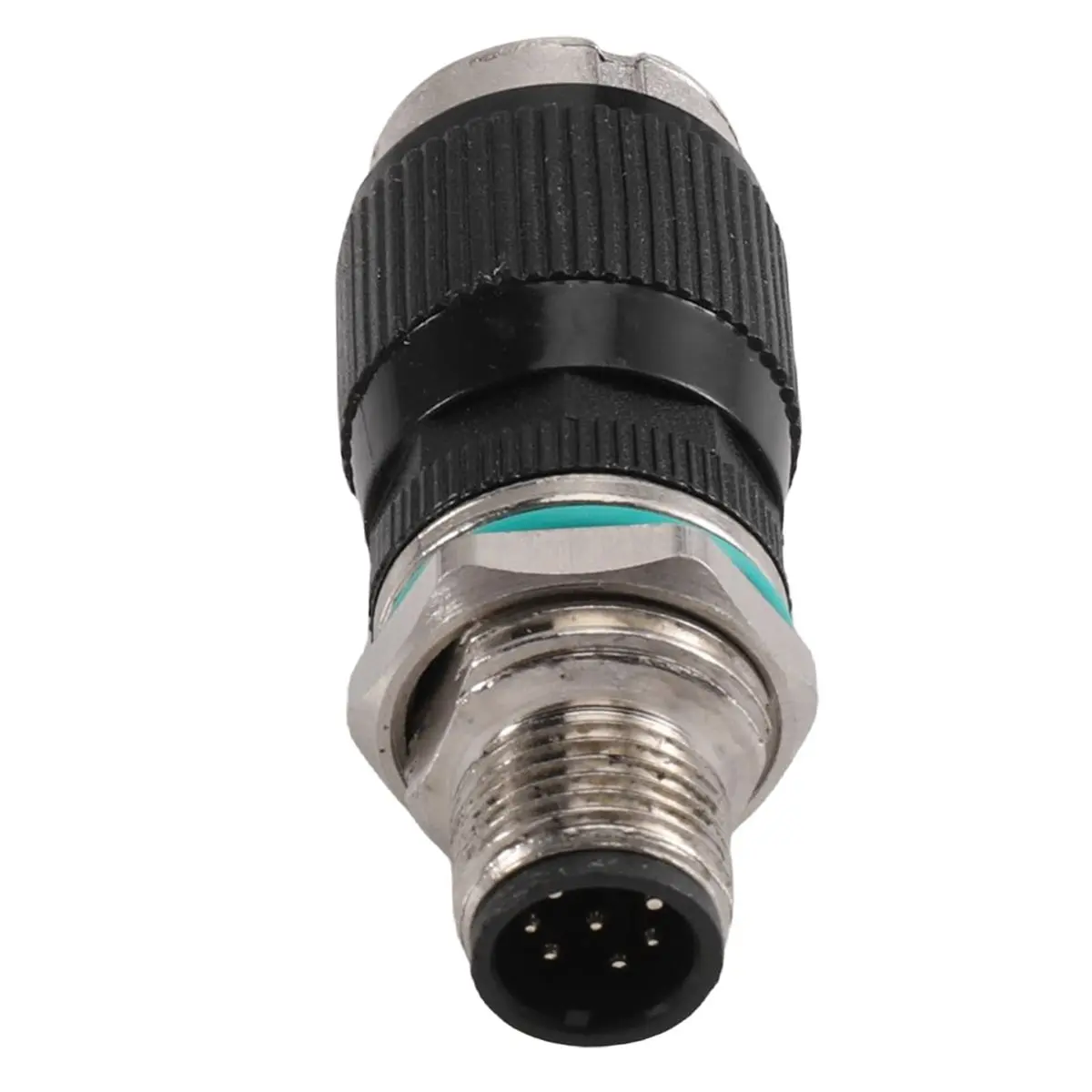 8Pin to RJ45 Network Connector Straight Round Adapter RJ45 Female to 8-Pin Male Plug for Industrial Ethernet