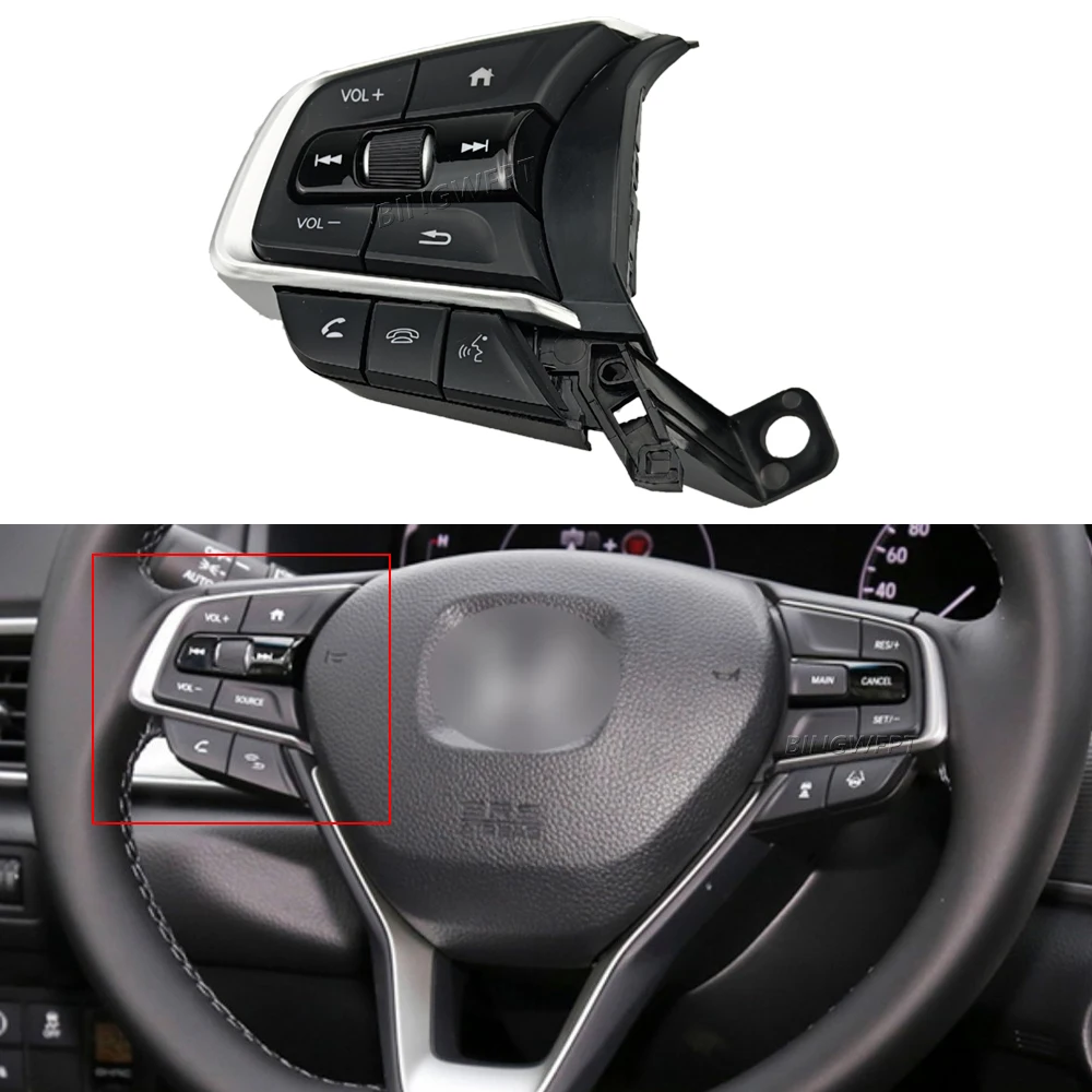 

High Quality Steering Wheel Switches Volume Phone Media Control Button For Honda Accord No.10th 2018 - 2022