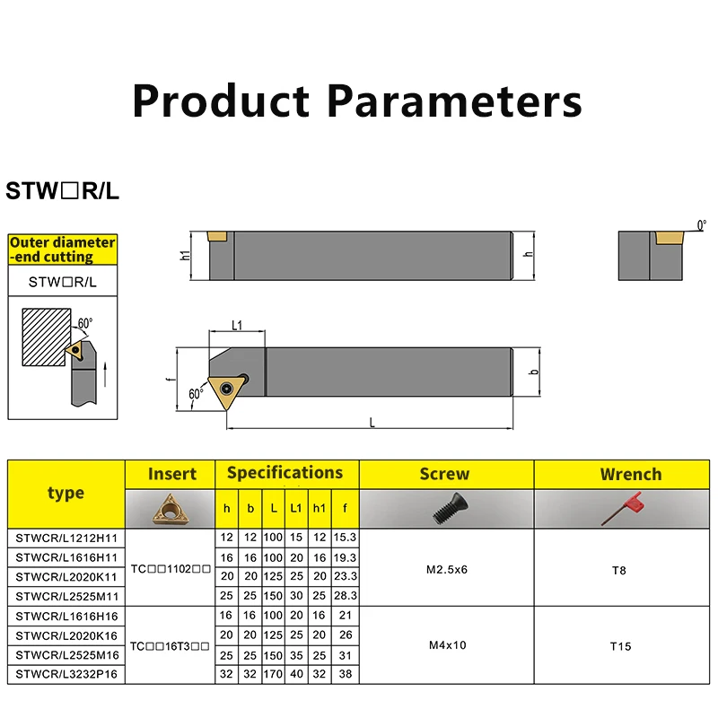 Токарный инструмент STWCR STWCL STWCR1212H11 STWCR1616 STWCR2020K16 STWCR2525, режущий стержень, токарный станок с ЧПУ, поворотный держатель