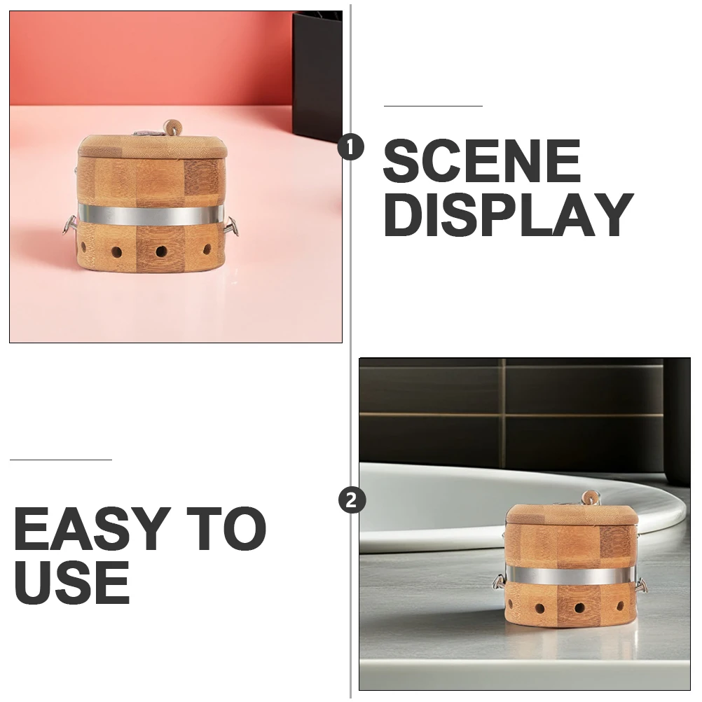 

Natural Wood Moxibustion Box Moxa Cone Burner Portable Tank Adjustable For Waist Arm Legs Back Wood Moxa Holder