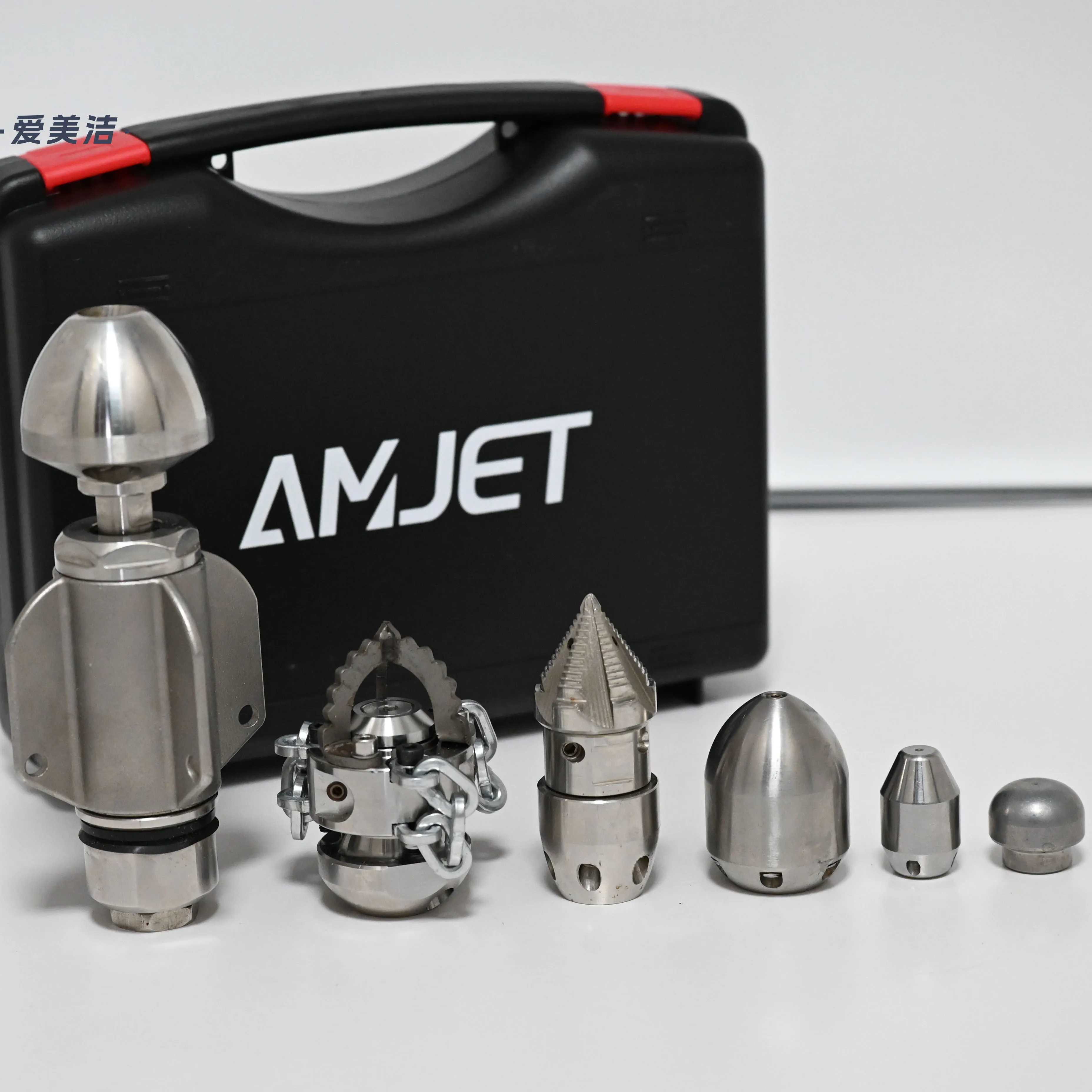 Pipe Cleaning Nozzles For Ultra-high Water Jets Rotating To Clean Inside Of Pipes Stains Sewer Pipe Cleaning Nozzle Set.