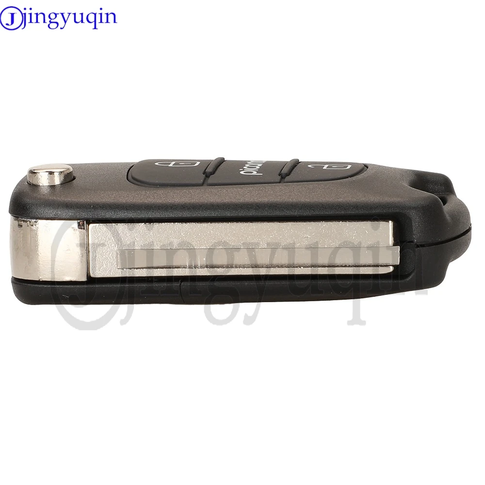 จิงหยูชิน 95430-1Y300 ID46 ชิป 433 เมกะเฮิรตซ์ FSK รีโมทกุญแจรถ 3 ปุ่มสำหรับเกียพิแคนโต 2011-2015 พลิกกุญแจ FOB ควบคุม SEKS-KM10TX