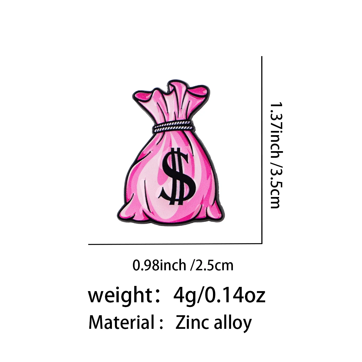 Pink Money Bag Cool Cartoon En - Embroidery Wallet 评论和价格