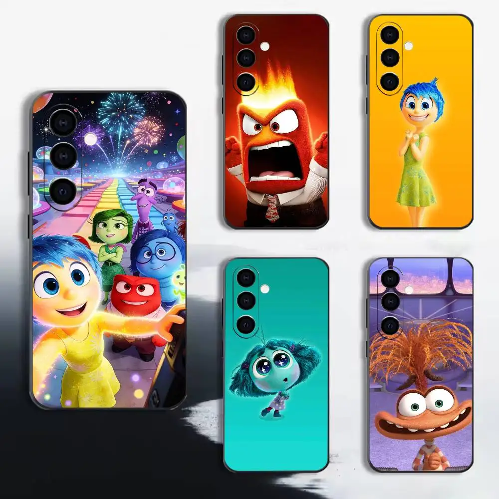 cute critters R-Inside Out  Phone Case For Samsung A72,A71,A72,A70,A53,A52,A51, Black Soft Cover TPU