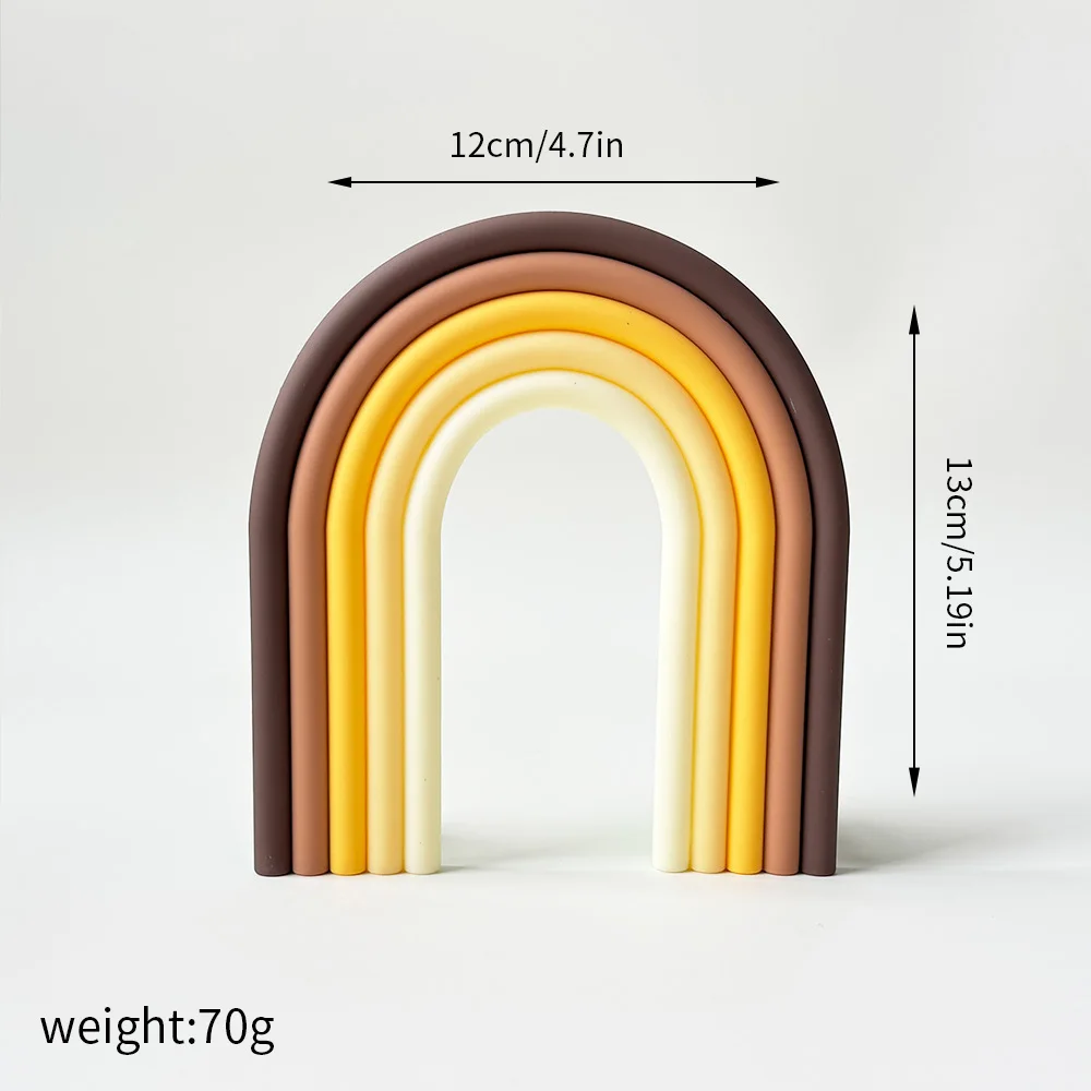 Regenbogen-Kuchenaufsatz, buntes Regenbogen-Thema, Kuchendekorationszubehör für Jungen oder Mädchen, Geburtstagsfeier und Hochzeit, Babyparty-Dekoration – Detail 12