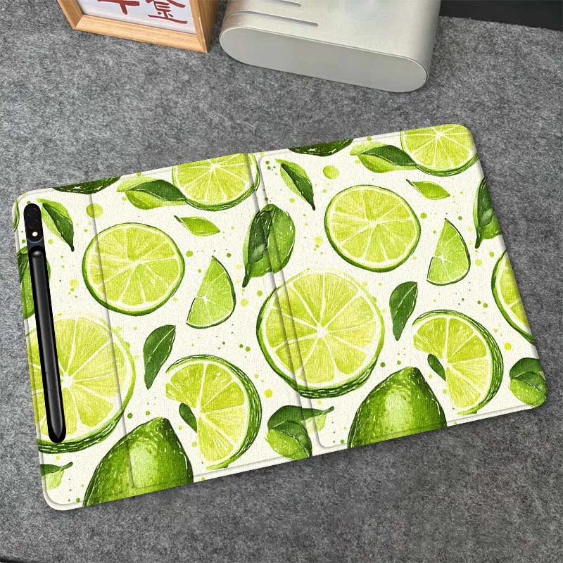 

Lemon Leaf Art Popular Gift For Samsung Galaxy Tab S10 S9 S8 S7 FE Lite Soft Flexible Support Tablet Case