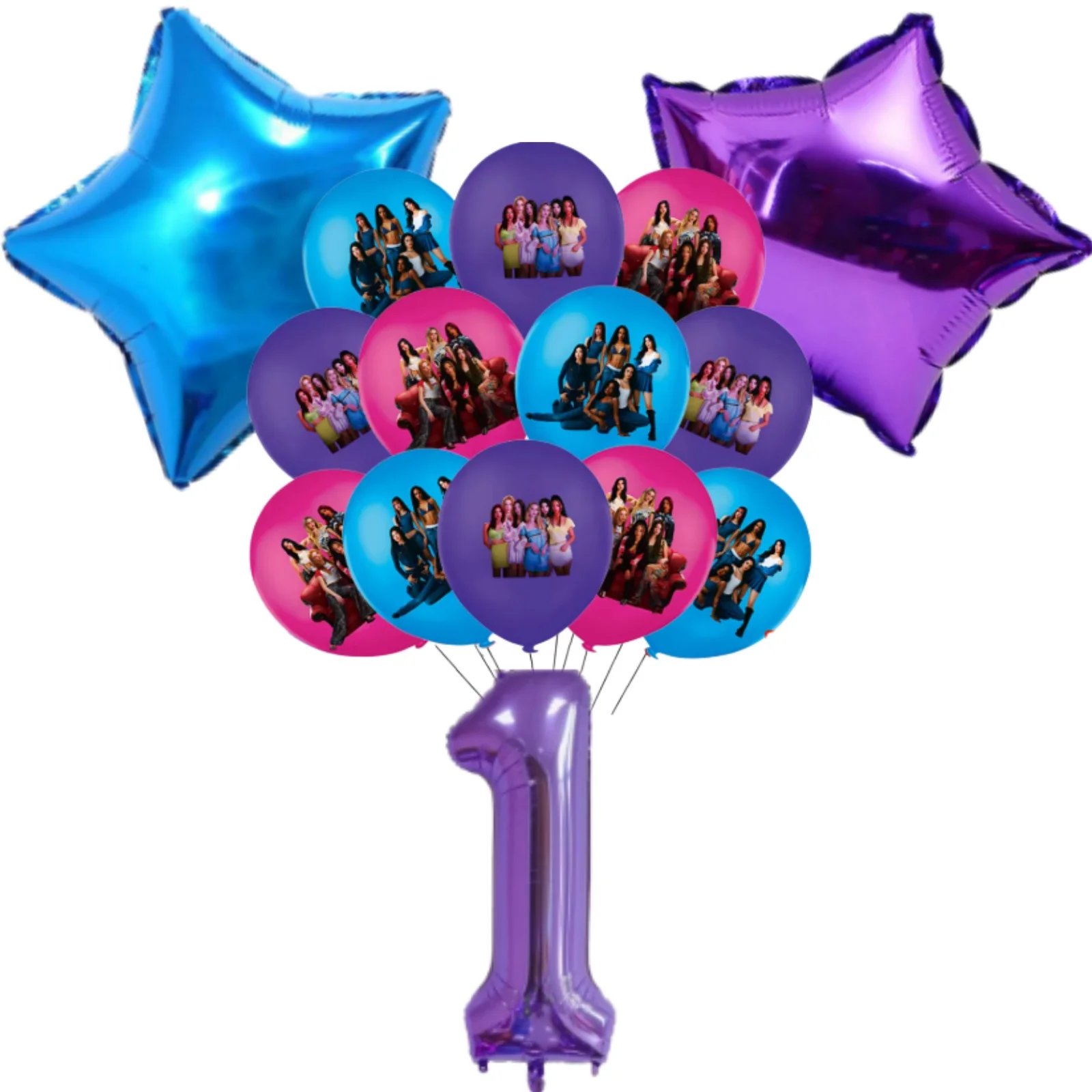 K&Katseye Geburtstagsparty-Zubehör Mädchen-Party-Dekorationen Ballons Teller Becher Servietten Aufkleber für Fans Geschenk Babyparty-Zubehör – Detail 17