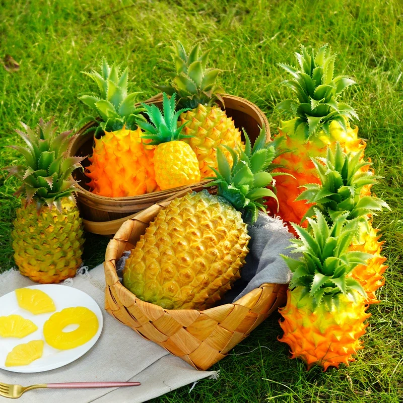 1pc/lot Plastic Foam Simulation Pineapple Fake Fruit Pineapple Window Decoration Props Sketch Photography Model Decoration Toy