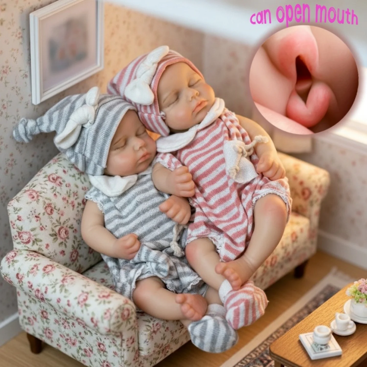 

13-дюймовые силиконовые куклы-младенцы с открытым ртом, мягкие силиконовые куклы-младенцы, реальное тело