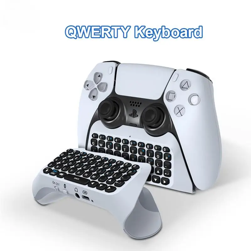 

PS5 Handle Keyboard Gamepad Blue-tooth Wireless Eternal Built-in Speaker and Voice Chat Game Accessories Keyboard for PS5