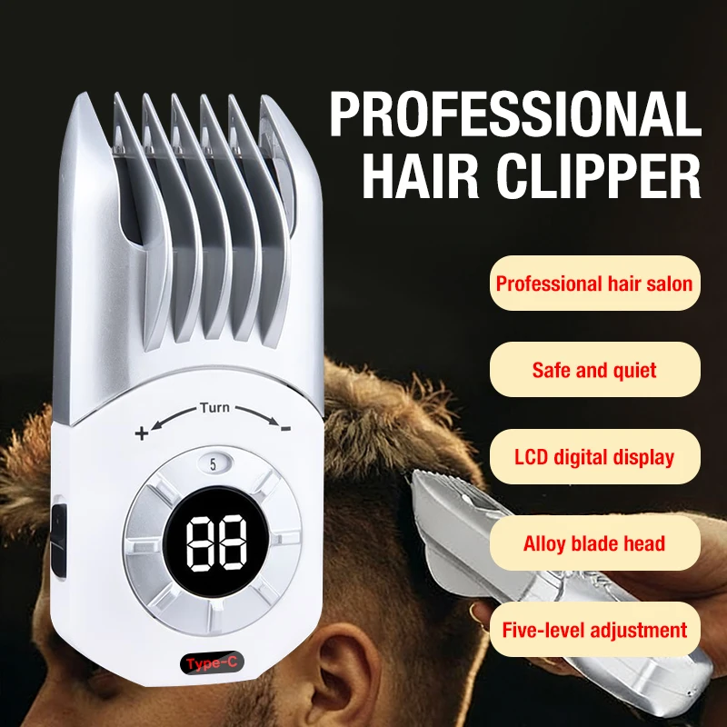 Electric hair clipper, hair cutting tool, self cutting pusher, electric push hair salon, dedicated for home use, children's hair
