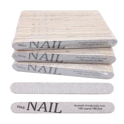 50Pcs Grey Nail Art File Buffer Professional Reusable Emery Boards Pedicure Tool For Acrylic Nails Manicure Accessories And Tool
