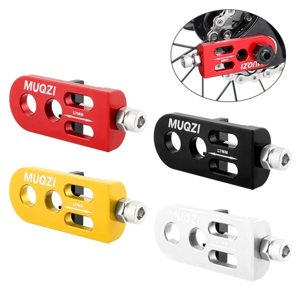 

Aluminium Alloy Single Speed Chain Tensioner Adjustable Double Hole Bicycle Chain Adjuster Chain Stabilizer Wear-resistant