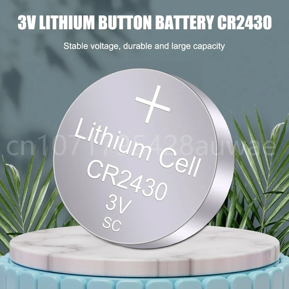 20-200PCS 3Volt Lithium-ion Button Battery CR2430 DL2430 BR2430 ECR2430 KL2430 KCR2430 Coin Batteries for Toy Calculator