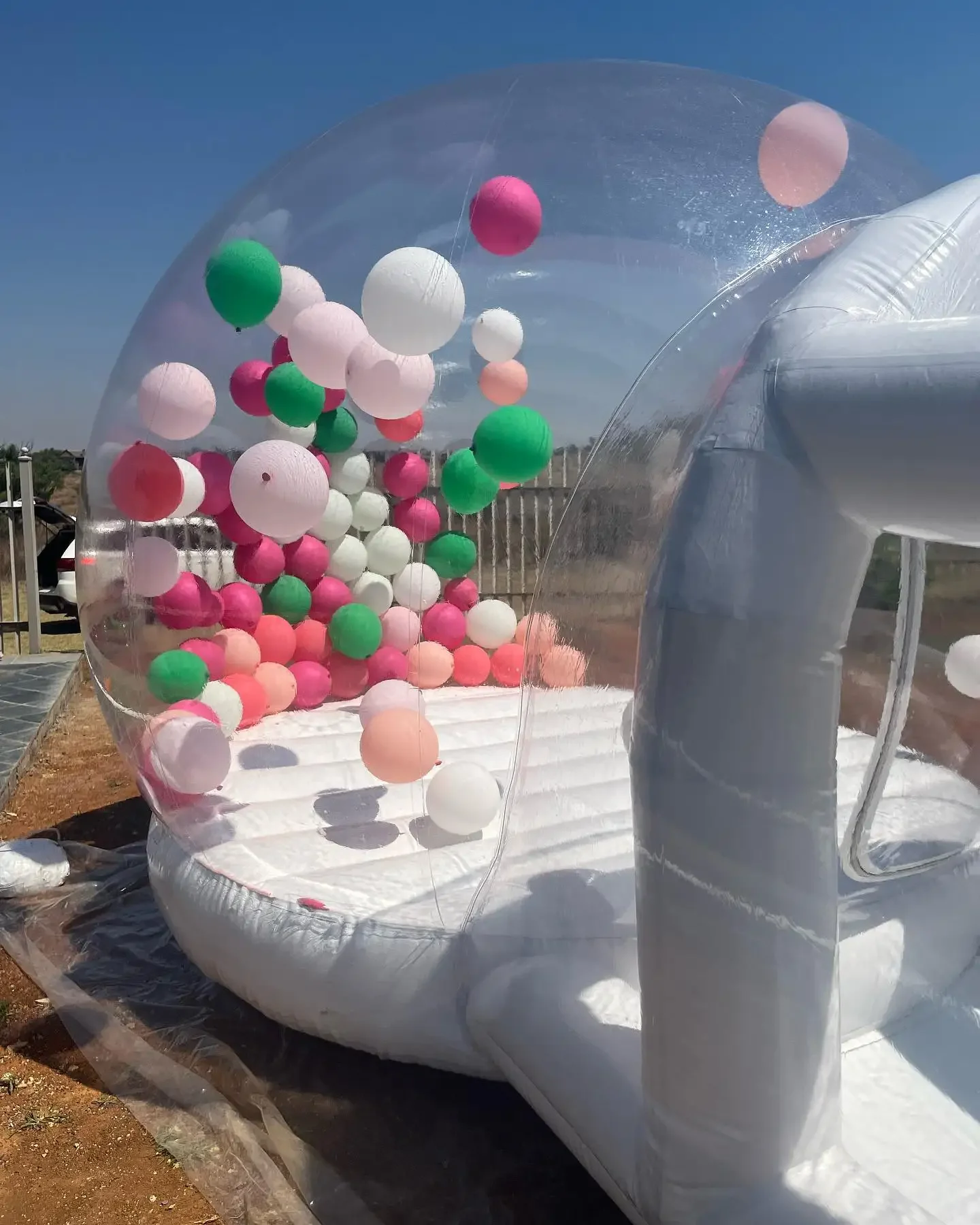 Groot 13ft -4M Opblaasbaar Bubbelhuis Opgewaardeerd Opblaasbare Bellentent Met Springbasis Commercieel Pvc-Bubbelballonhuis