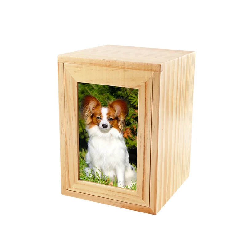 Small Pet Urns for Dogs Ashes Dog Photo Urn Pet Cremation Box Urns for Dog Ashes