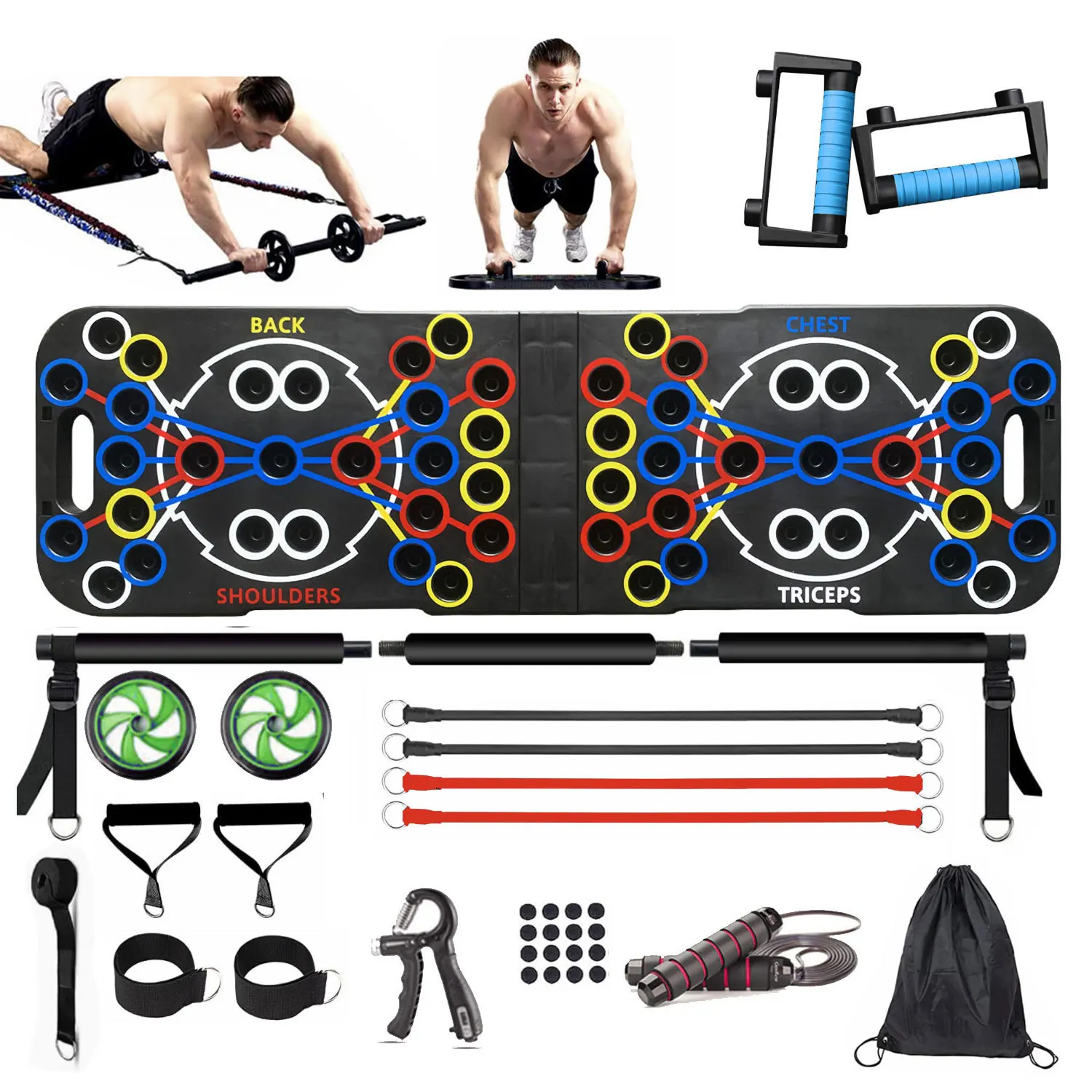 

Home Workout Equipment Multi-Functional Pushup Bar Foldable Fitness Floor Chest Muscle Exercise Strength Arm Push Up Board