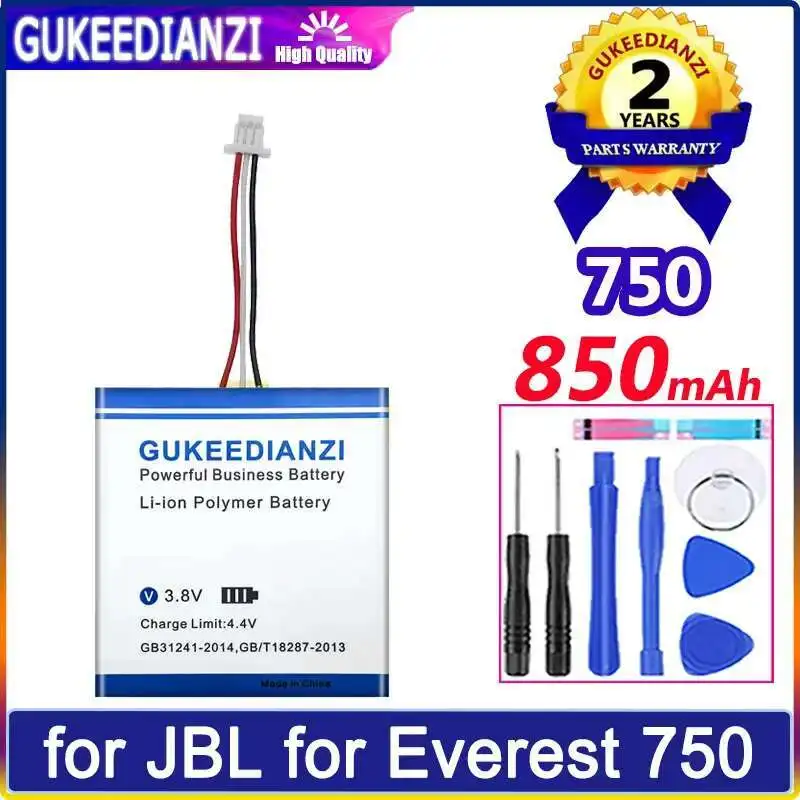 

High-Capacity 750 P663030 850mAh For Jbl For Everest 750 Wireless Headset Durable Wireless Headset Battery