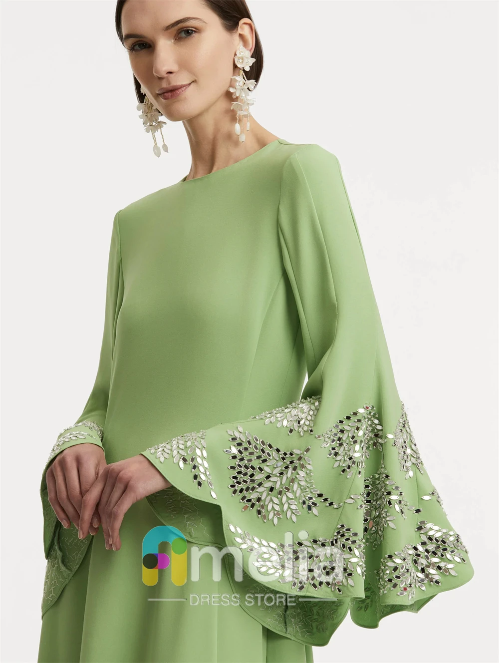 

Amelia Evening Dresses O Neck Crepe for Special Occasions Formal Gowns Elegant Party Dresses Woman For Dubai 2024