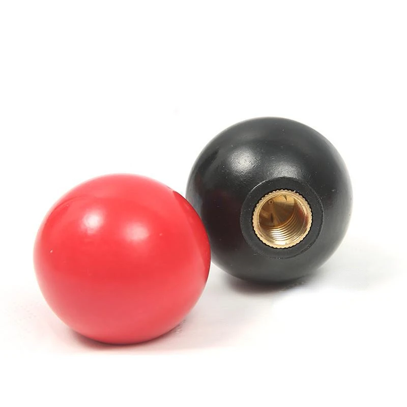 Boule de serrage en plastique noir ou rouge, filetage en forme de tête, bouton de serrage kg, M5, M6, M8, M10, M12, M14, M16, 2 pièces