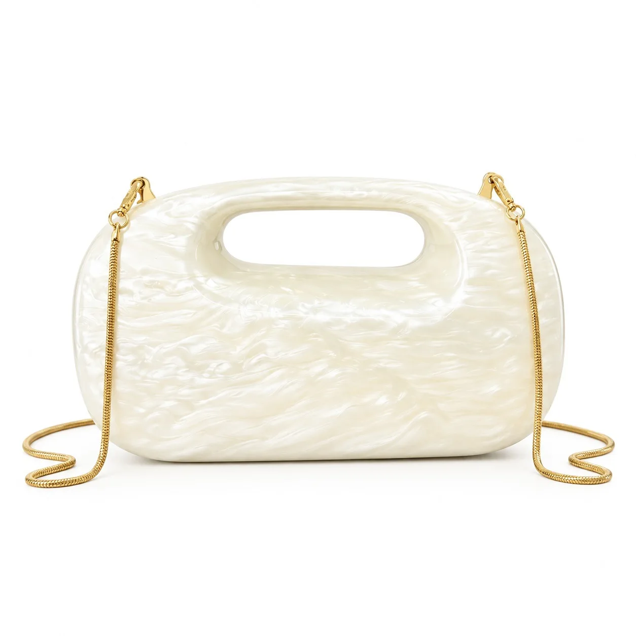 Summer Popular Ladies' Acrylic Clutch Bag for Wedding and Evening Parties Handbags Bride Purse Fashionable Wedding Bag