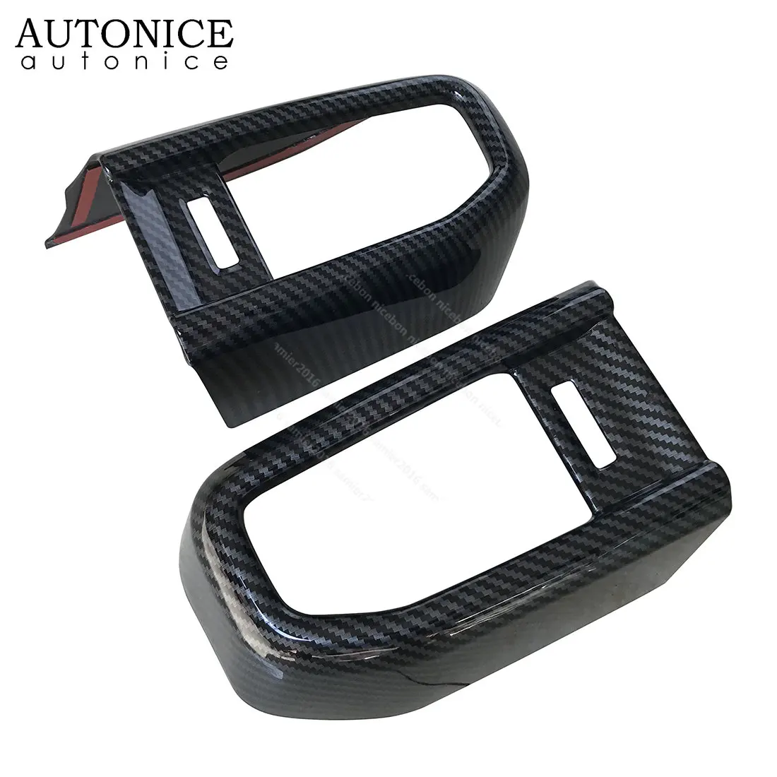 من ألياف الكربون لون تكييف الهواء لوحة القيادة تنفيس غطاء الكسوة صالح لفورد اكسبلورر 2020 2021 2022 2023