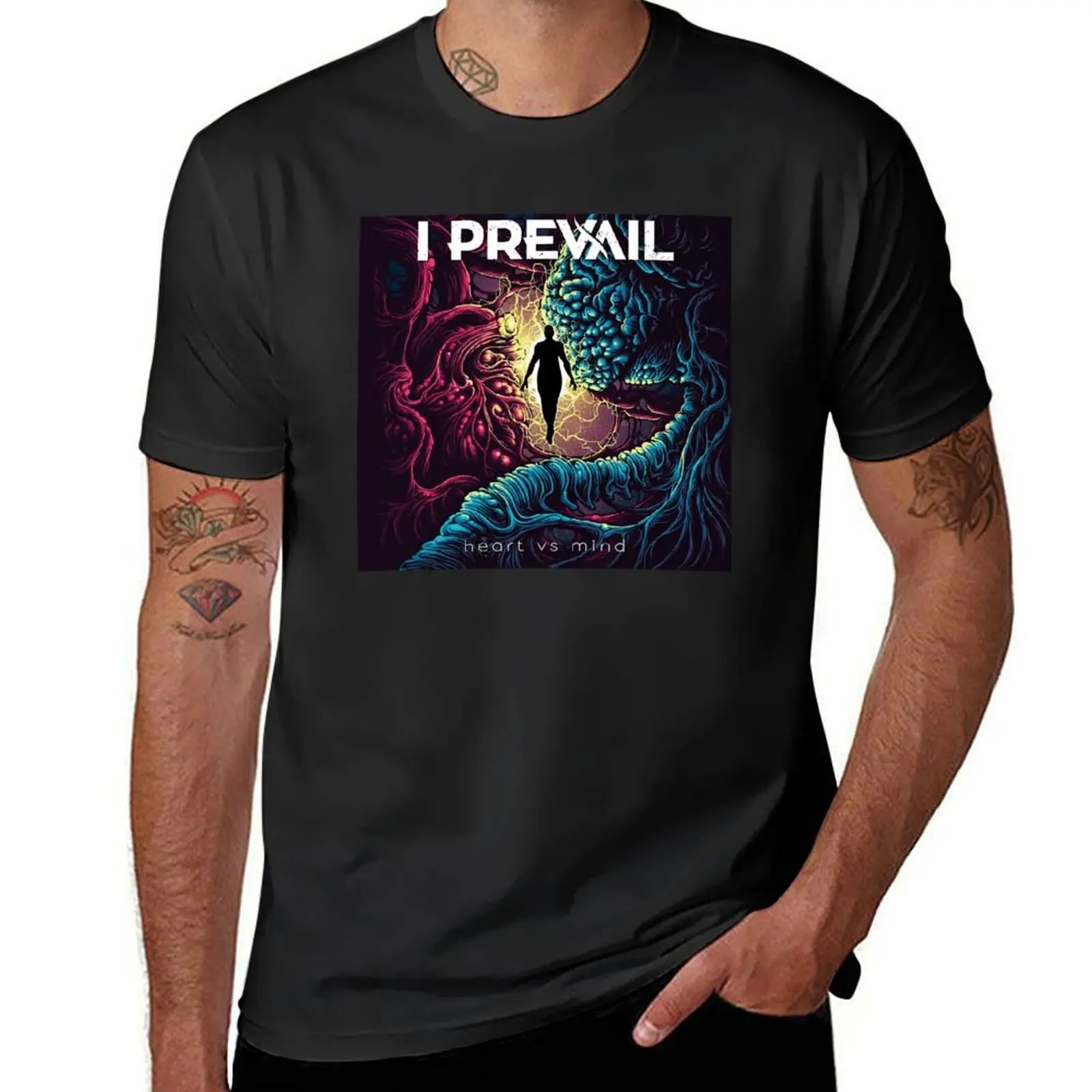 

I PREVAIL - HEART VS MIND T-Shirt summer tops blanks t shirts for men