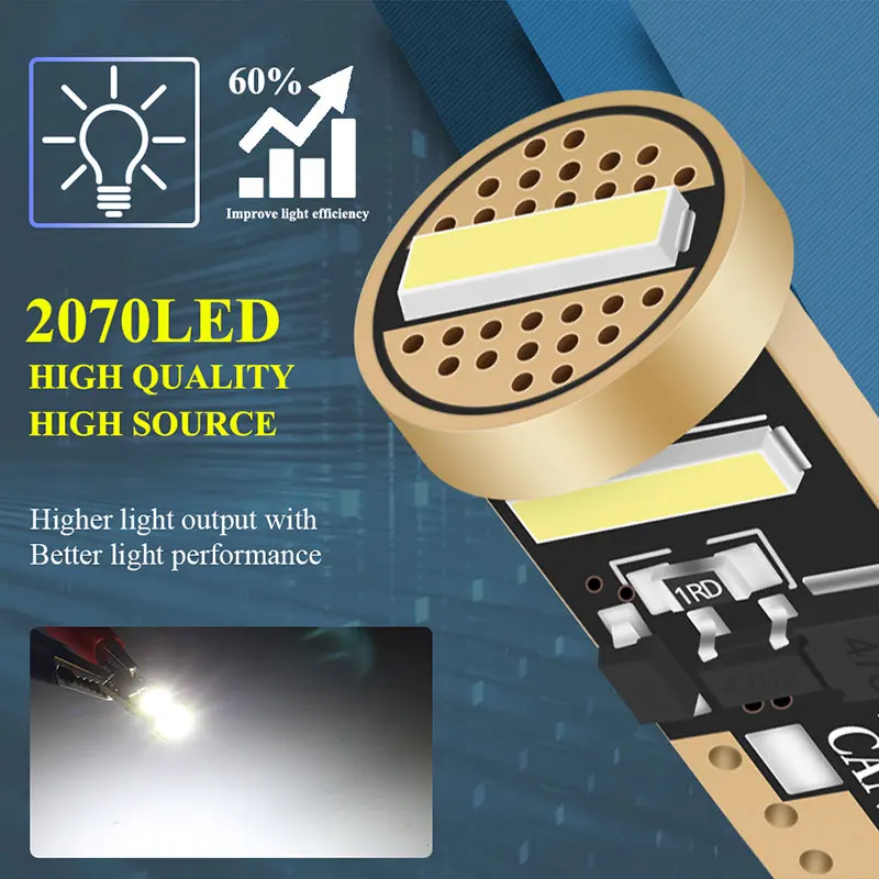 TCYTAO 2X W5W LED T10 سيارة الداخلية مصابيح كهربائية Canbus 3SMD السوبر مشرق السيارات لوحة ترخيص مصباح قبة قراءة ضوء 12 فولت 6000 كيلو الأبيض