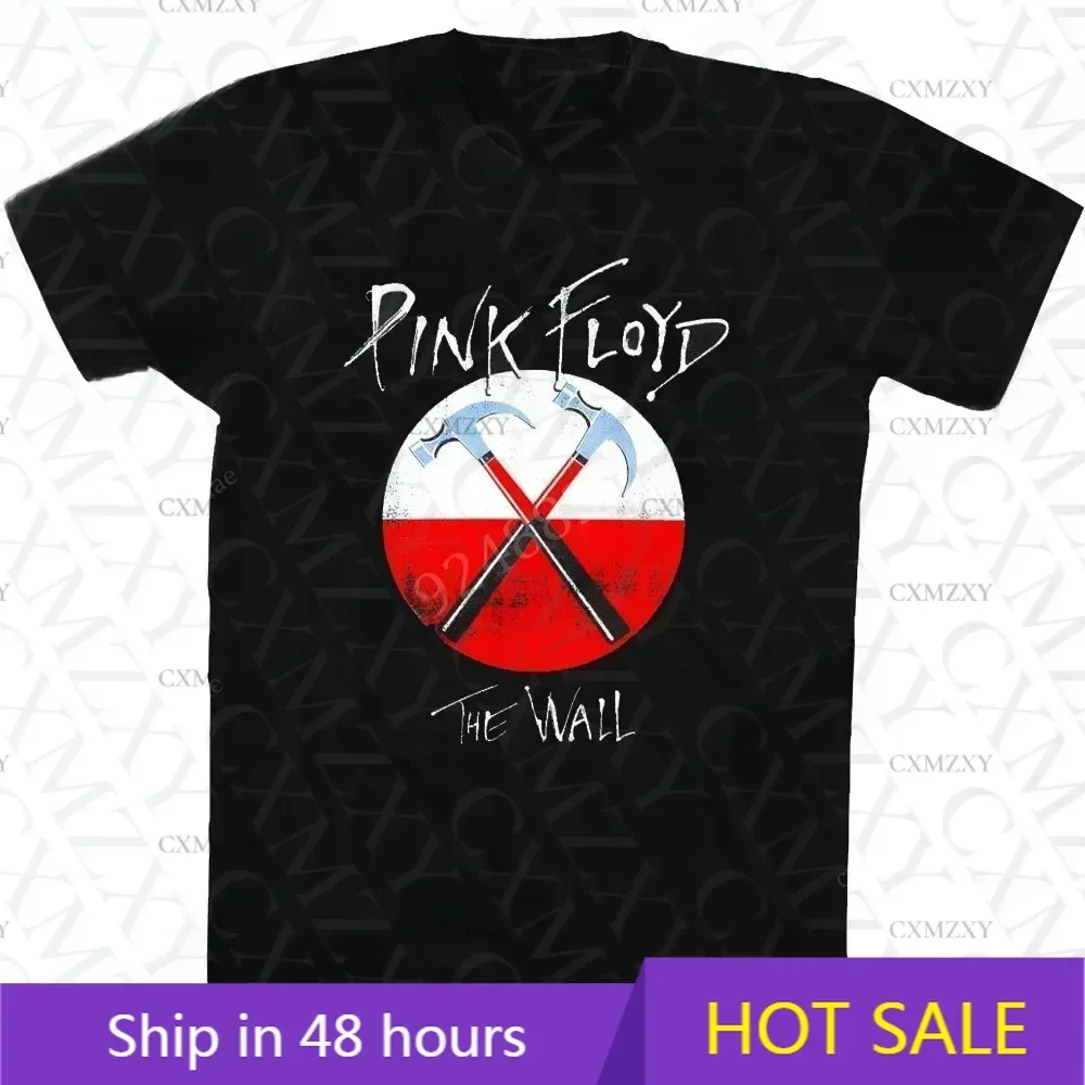 

The Pink-Floyds The Wall T Shirt Men menHard Rock Band Cotton Short Sleeve Tee Shirt Hip Hop Clothes Vintage Tops Streetwear