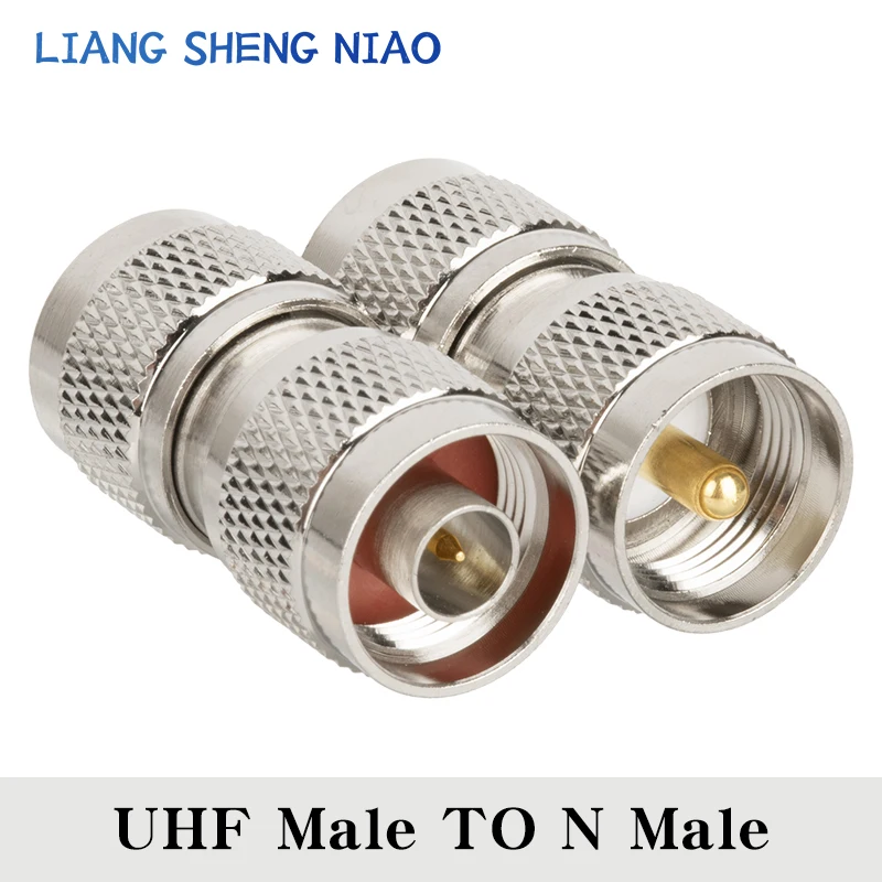 1pcs UHF PL259 SO239 TO N Connector UHF Male Jack To N Male Plug RF Coax Connector Straight Adapter SL16 N TYPE Crossover sub