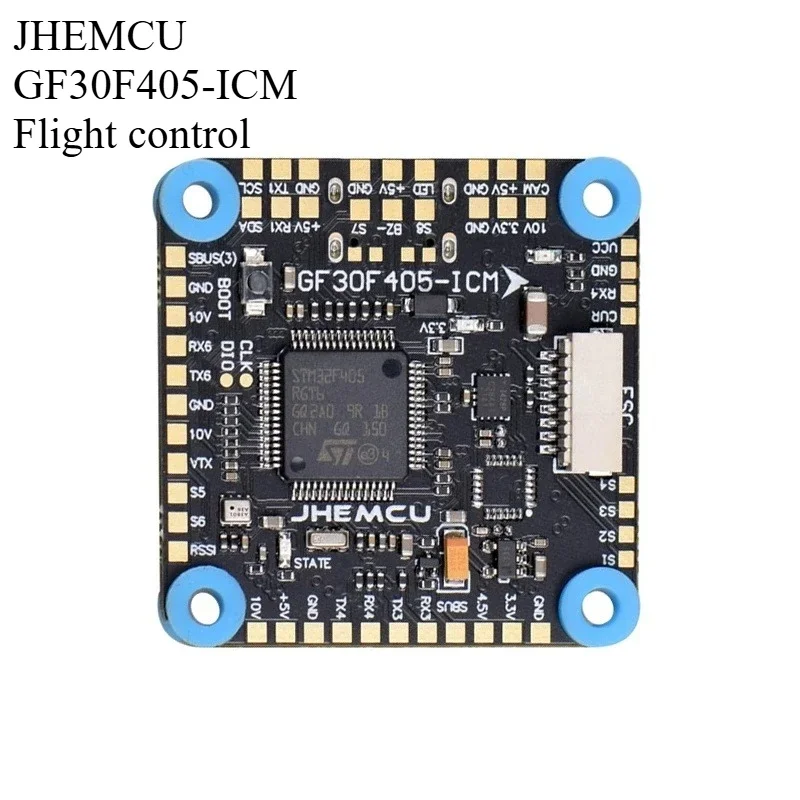 VIVaSOriginal JHEMCU GF30F405-ICM Baro OSD BalckBox 5V 10V Dual BEC F405 Flight Controller 3-8S For RC FPV Freestyle Drone Parts