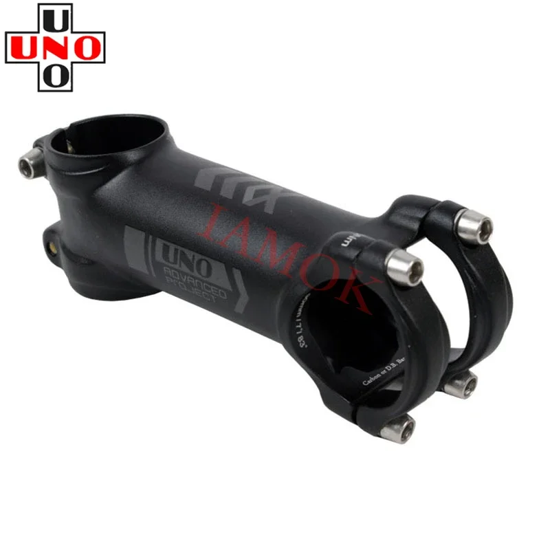 

UNO AS025 Road Bicycle Matte Black Stem 7/17 Degree 60-130mm Iamok Bike Parts 31.8x28.6mm Stems