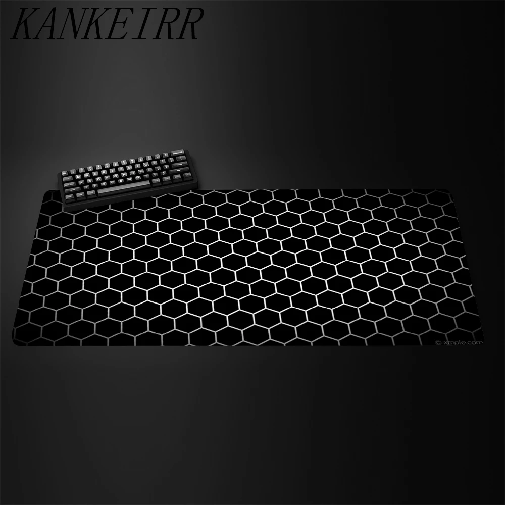 

Большой игровой коврик для мыши XXL, геометрический коврик для мыши в форме шестиугольника, милый HD-коврик для стола с противоскользящим покрытием, расширенный игровой коврик для клавиатуры