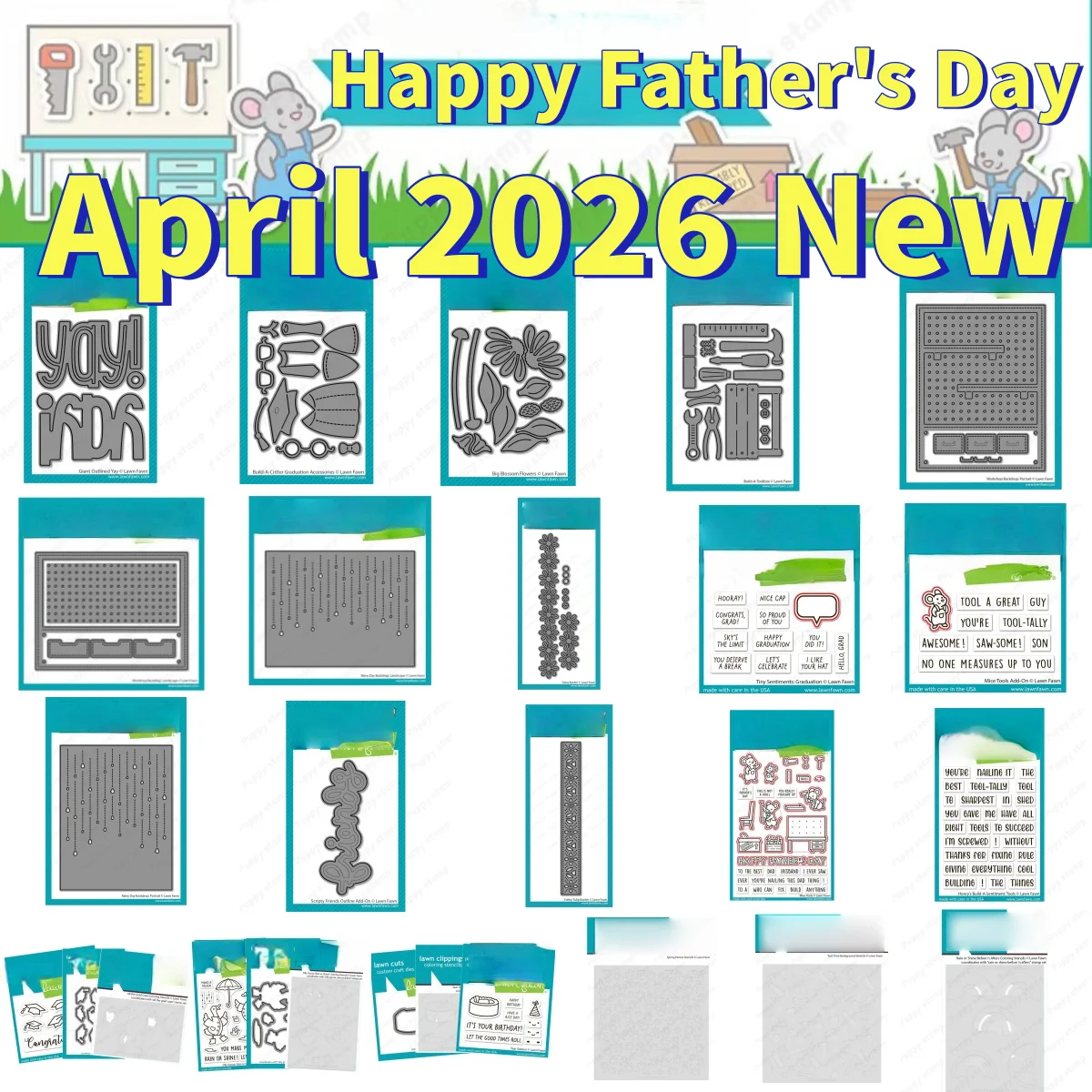 

Grad Caps Tools Goose Metal Cutting Dies Clear Stamps Stencil for DIY Decorating Scrapbook Embossing April 2026 New Father