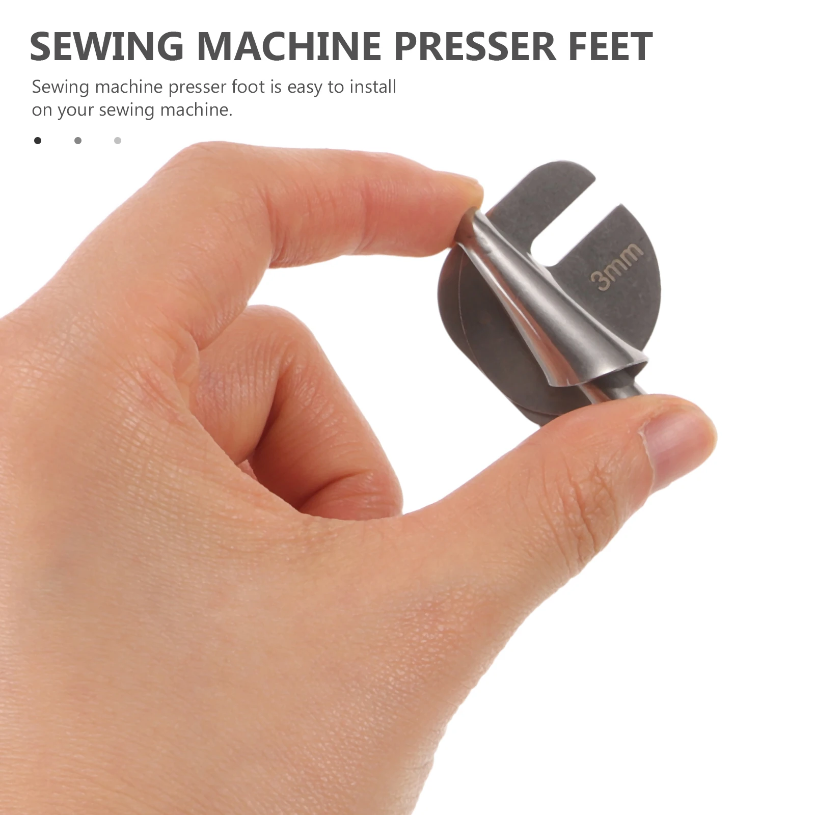 

1 set 1 Set Stainless Steel Small Seamer Binder Professional Hemmer Foot Replacement Metal Sewing Machine Binder Household Edge