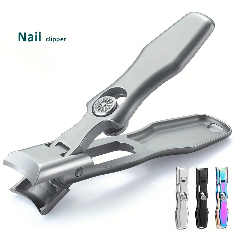 

1Pcs Stainless Steel Nail Clipper Splash-Proof Large Opening Nail Clipper Portable Dead Skin Removalnail Clipper Cuticle Trimmer