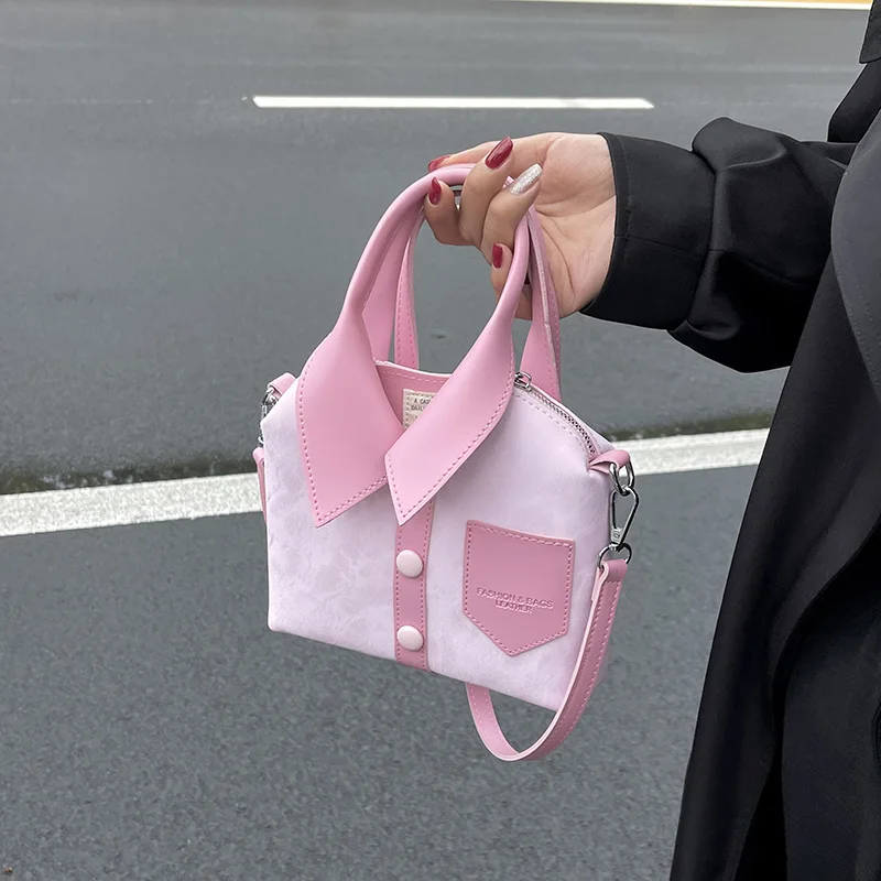 

PU Square Compact Shoulder and Crossbody Bags Zipper Unique Design High Quality Hand Bags for Women 2025 Designer Style Bolso