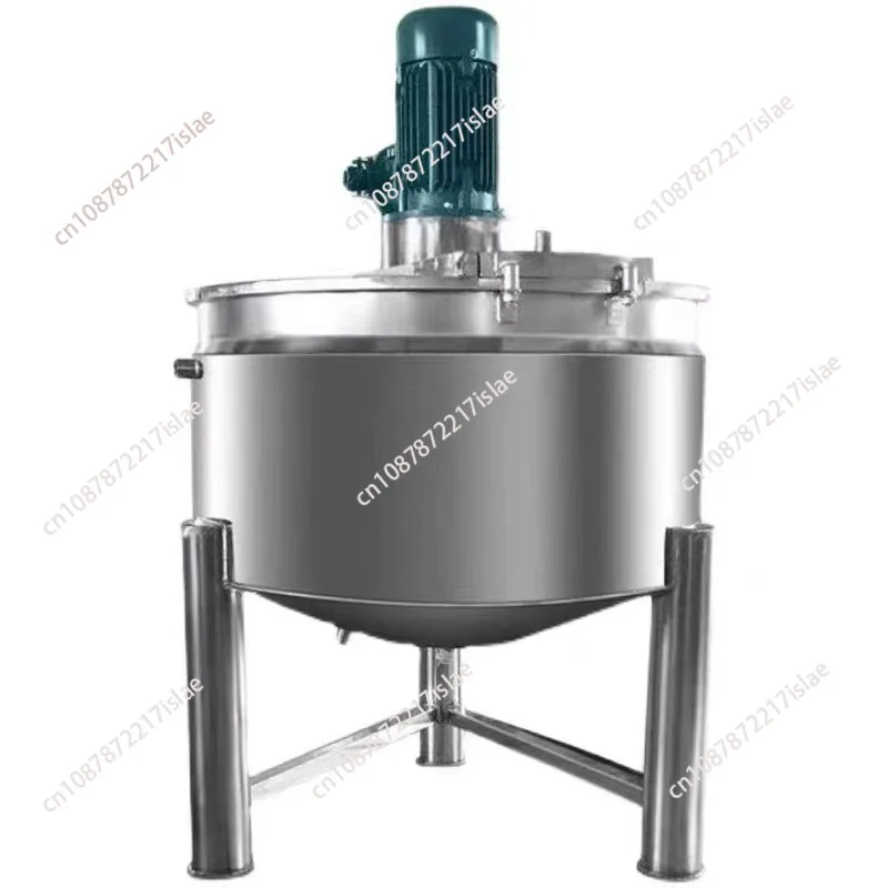 

Stainless steel liquid mixing tank Electric heating mixing bucket with motor Emulsification tank Vacuum reactor High speed mixer