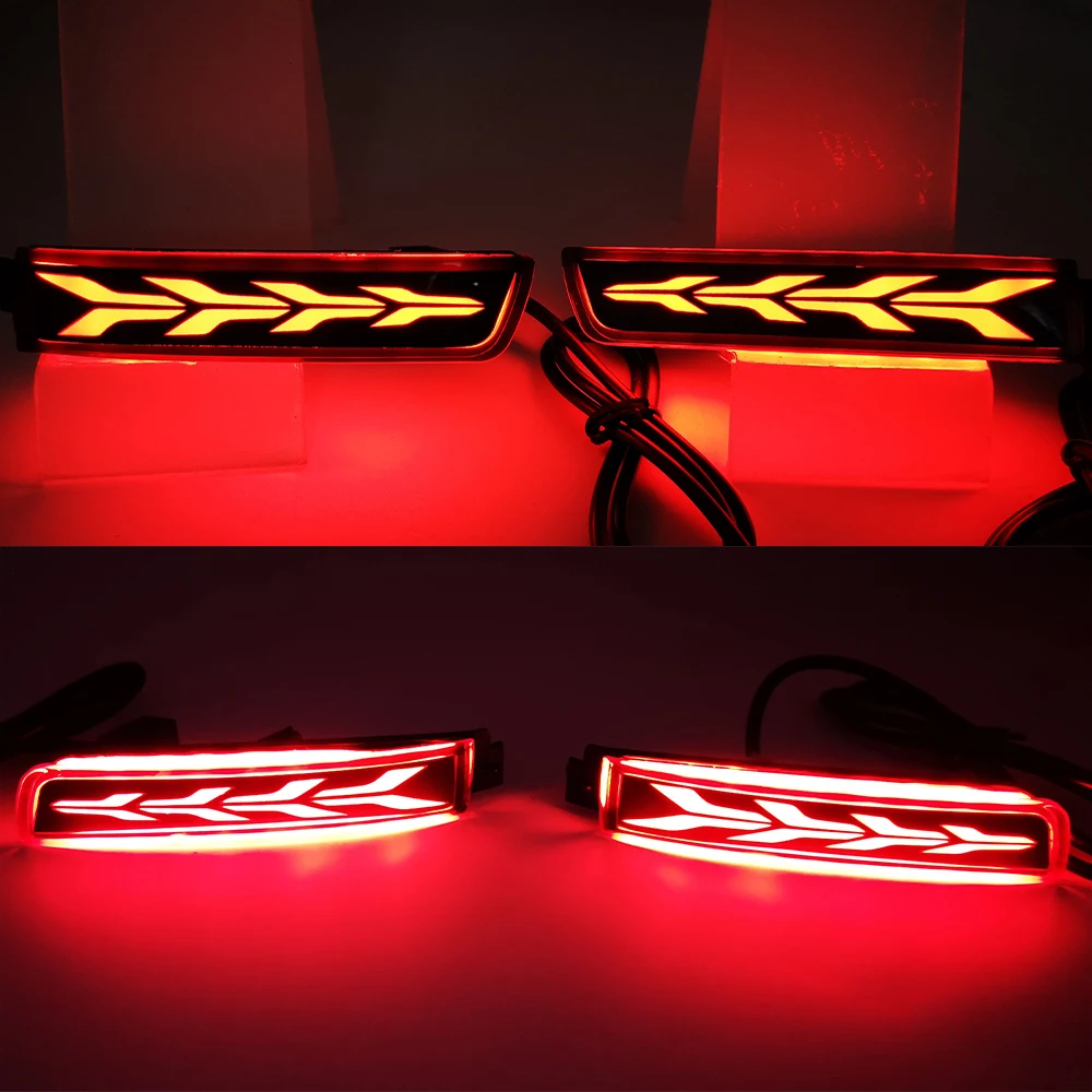 Nice 1 Set For Nissan Kicks Sentra Juke Murano Quest Terra Infiniti ESQ QX FX Car LED Rear Bumper Reflector Tail Brake Light