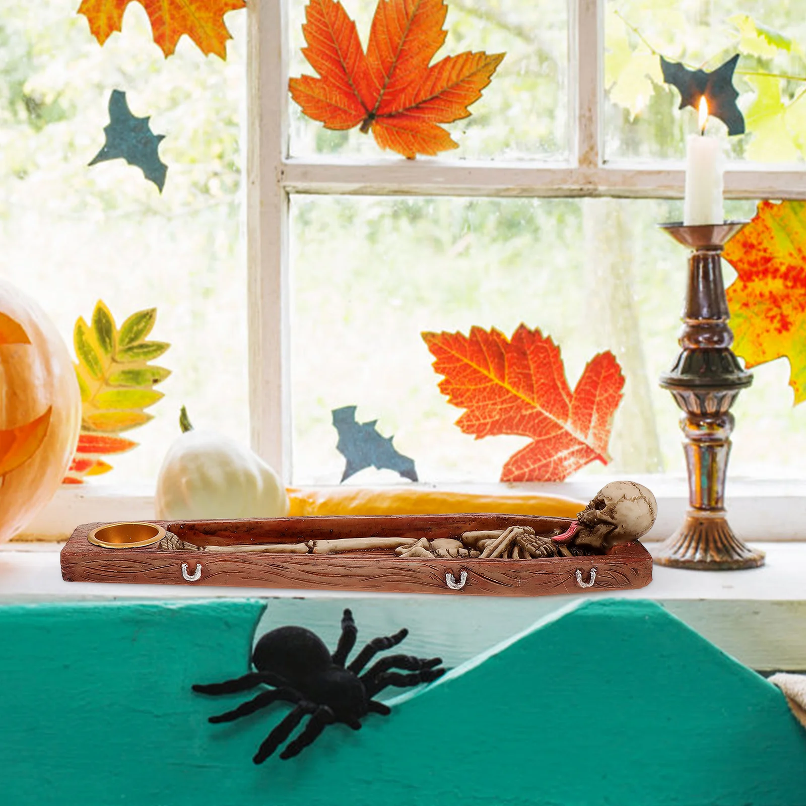 

Halloween Coffin Resin Sculpture Outdoor Garden Decoration Decorative Adornment Resin Decoration