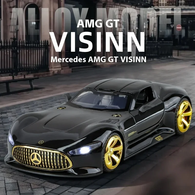 1:32 مرسيدس بنز AMG Vision GT Supercar سبيكة دييكاست نموذج سيارة مجموعة هواية بوتيك هدايا الزخرفية لصديق الحاضر